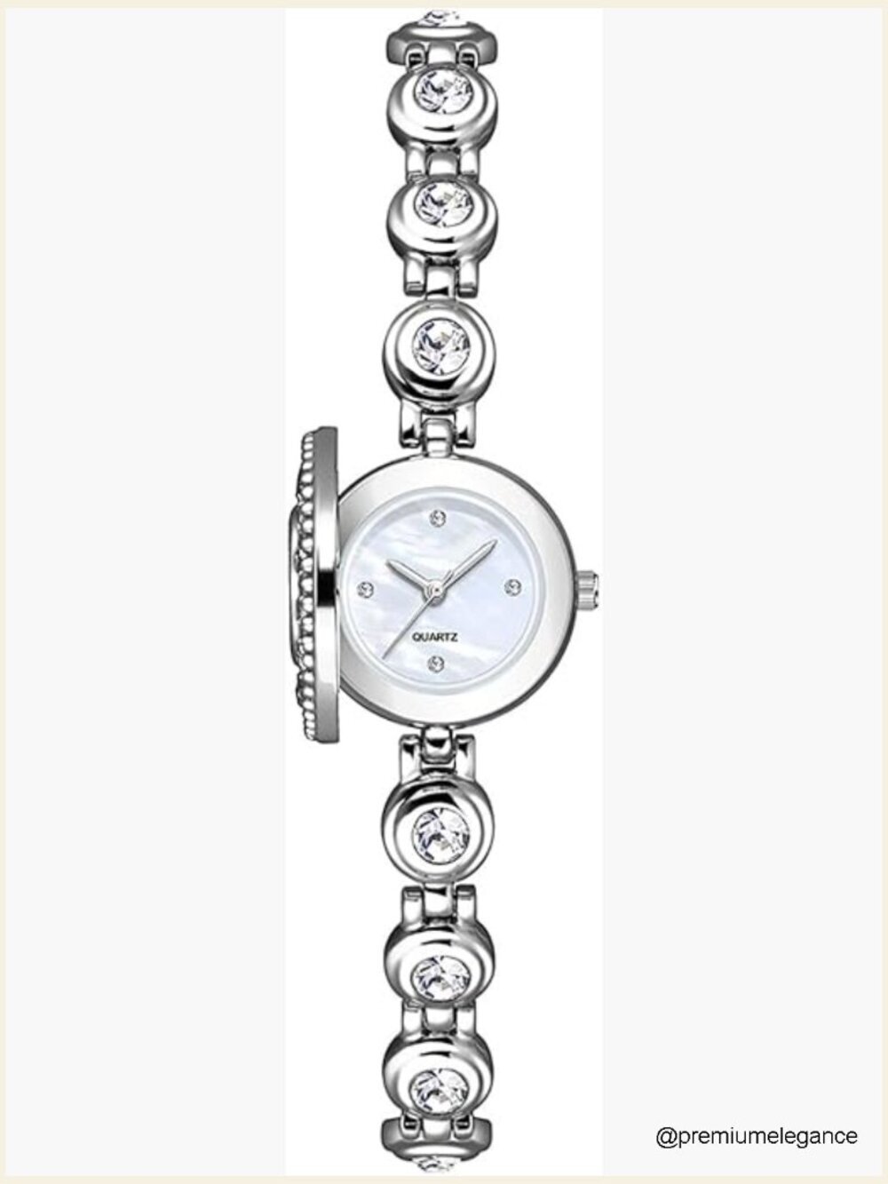 Women's Elegant Diamond Dial Quartz Wrist Watch